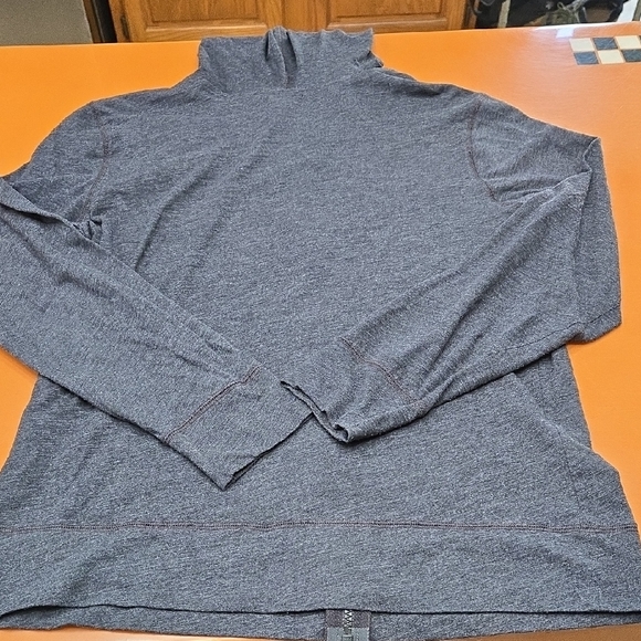 Old Navy Women's Charcoal Zip-Up Lightweight Jacket with Hood, Size L - Picture 4 of 5